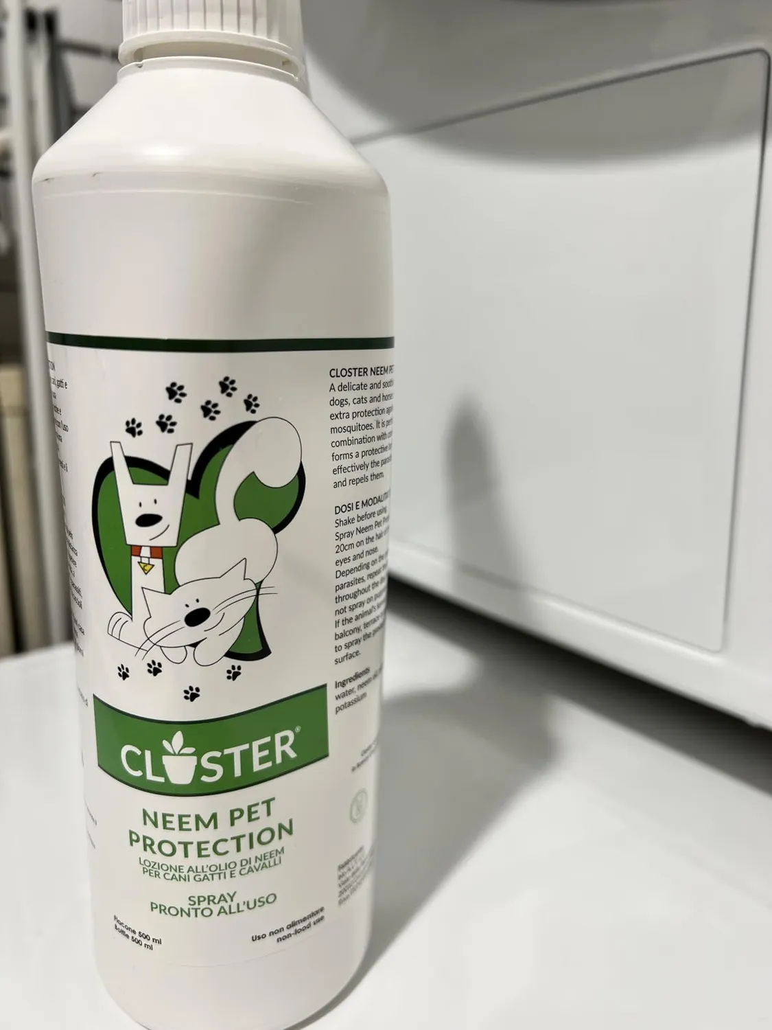 Closter Neem Pet Protection spray antiparassitario 500ml cani gatti