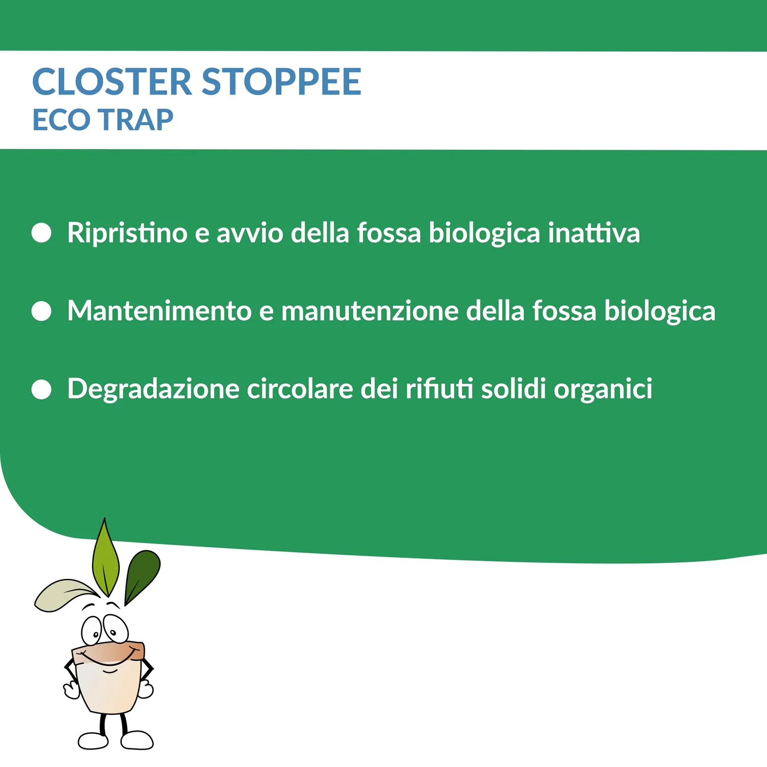 Closter Ecotrap attivatore fossa biologica 1,5 kg enzimi