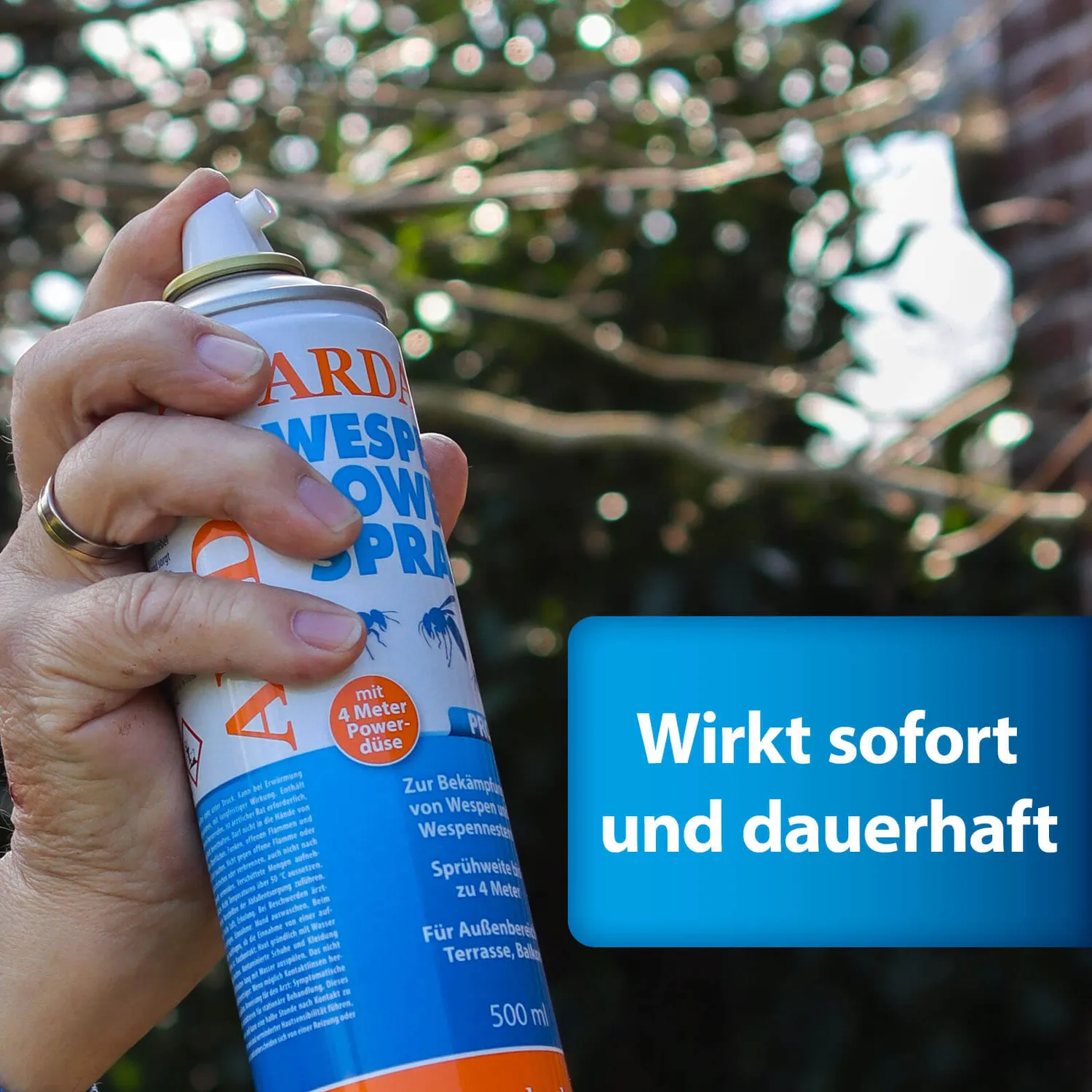 ARDAP Pro Wespen Powerspray spray per vespe 500 ml 4 metri