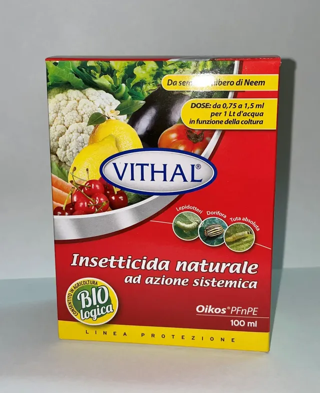 Vithal Oikos olio di neem insetticida afidi 100 ml bio