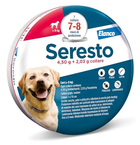 Elanco Seresto collare antiparassitario cani oltre 8 kg