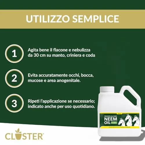 Closter olio di neem cavalli spray 3 L naturale