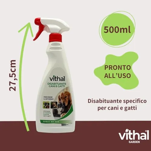 Vithal Repellente Cani e Gatti Spray 500ml Antiurina
