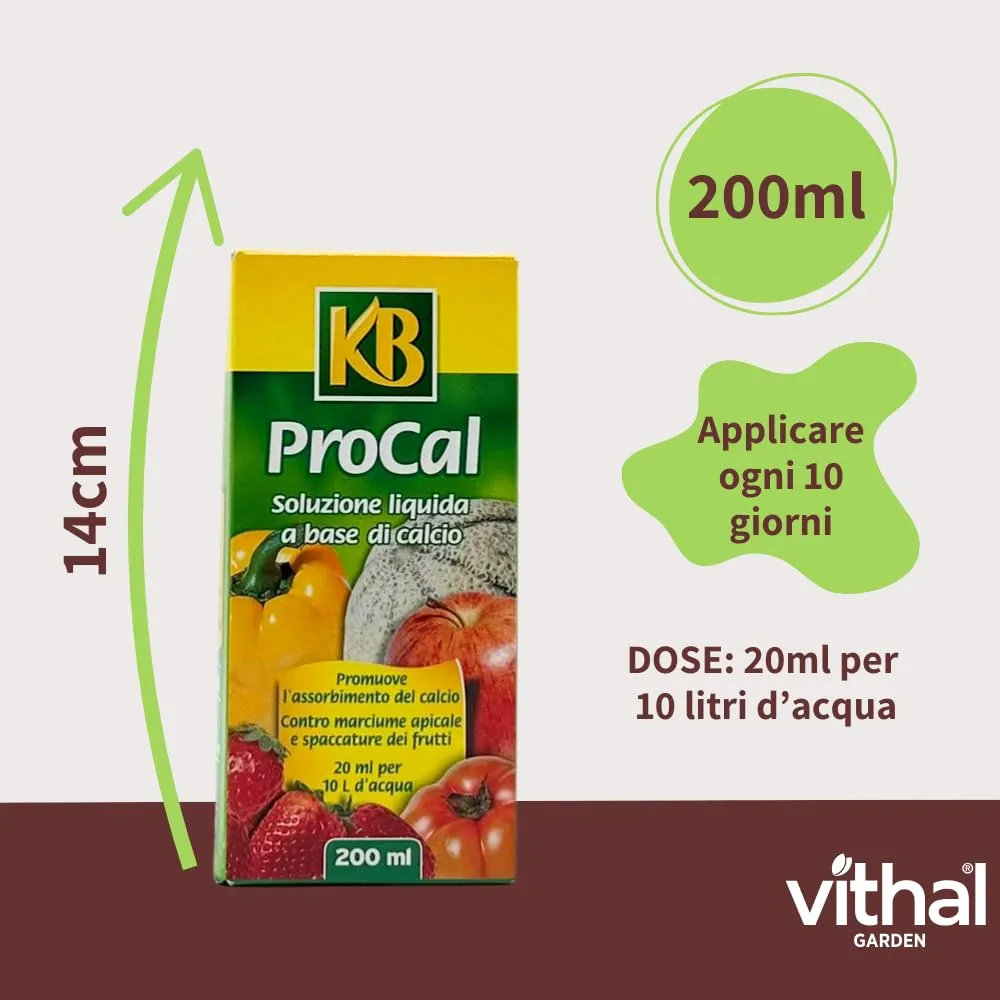 Vithal Procal contro carenze di calcio concime fogliare piante