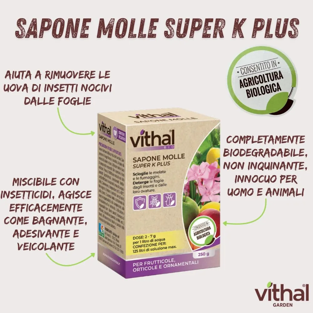 Vithal Biolid Sapone Molle Super K insetticida piante
