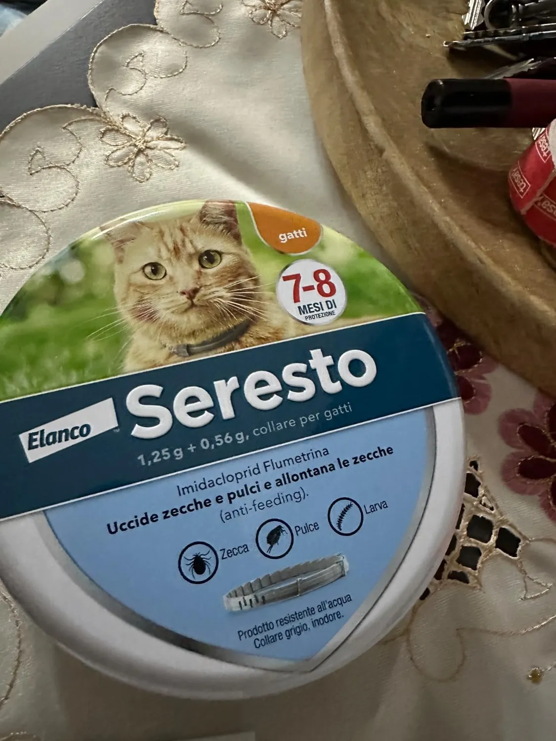 Elanco Seresto collare antiparassitario gatto 8 mesi grigio