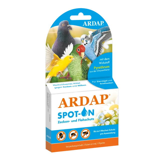ARDAP Spot-On uccelli antiparassitario 2 tubetti pipetta