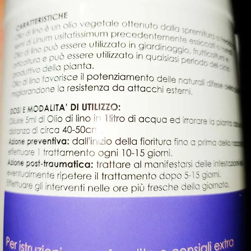 Closter Olio di Lino Spray Piante 500 ml Cocciniglia