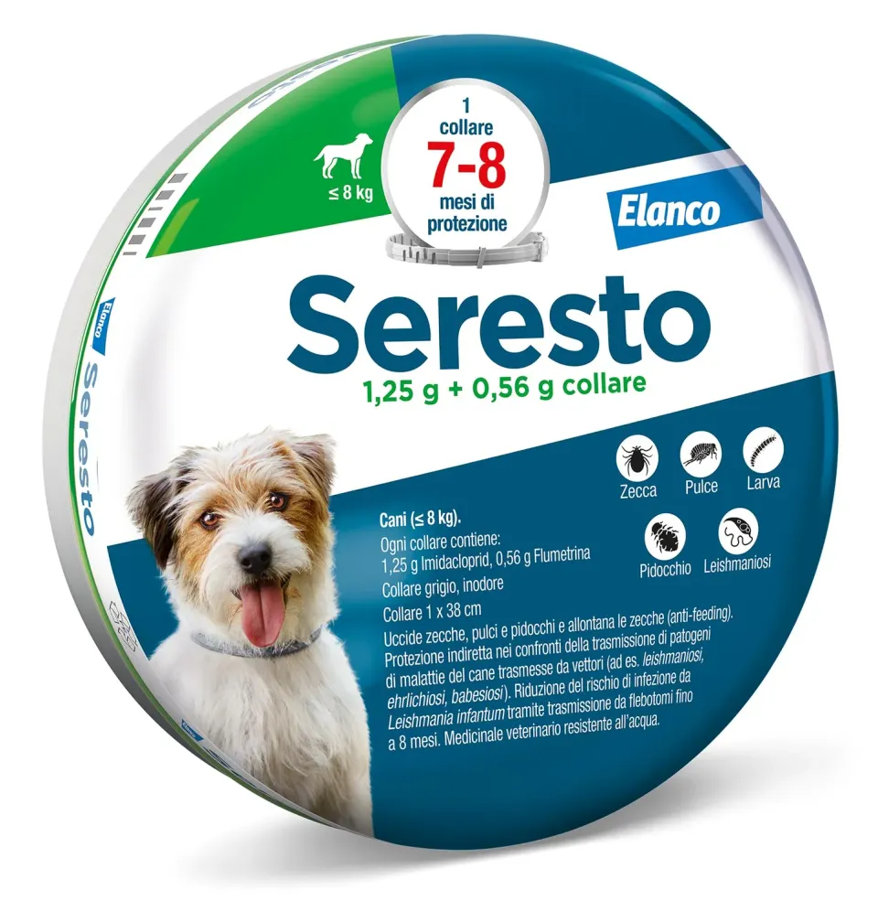 Elanco Seresto collare antiparassitario cani fino a 8 kg