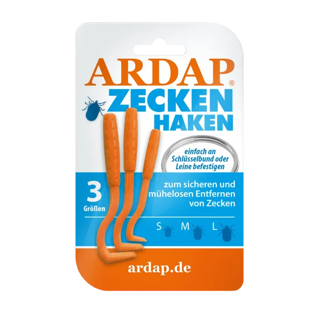 Ardap leva zecche cane e gatto set 3 pezzi sicura