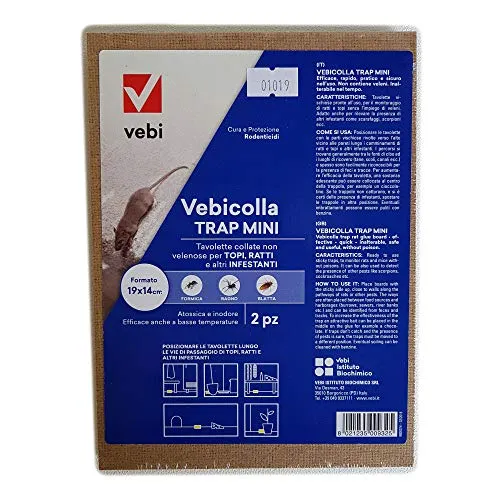 Vebi Topicida Colla Trap Mini trappole 00992 per topi