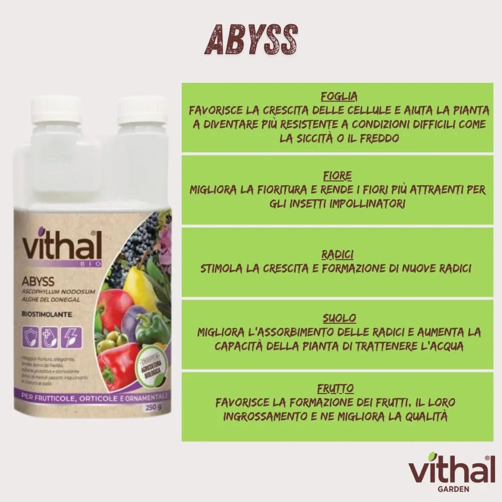 Vithal Abyss biostimolante alghe 250 ml fioritura