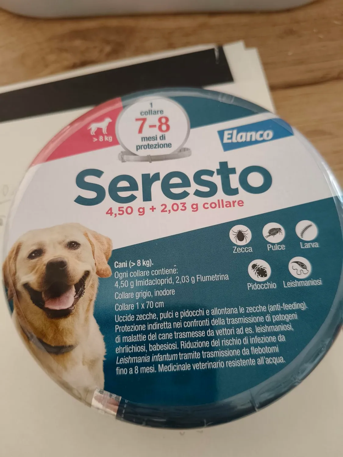 Elanco Seresto collare antiparassitario cani oltre 8 kg
