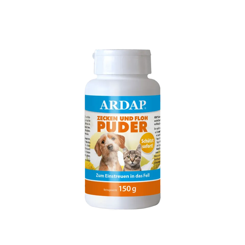 ARDAP polvere zecche e pulci cani gatti 150 g piretro