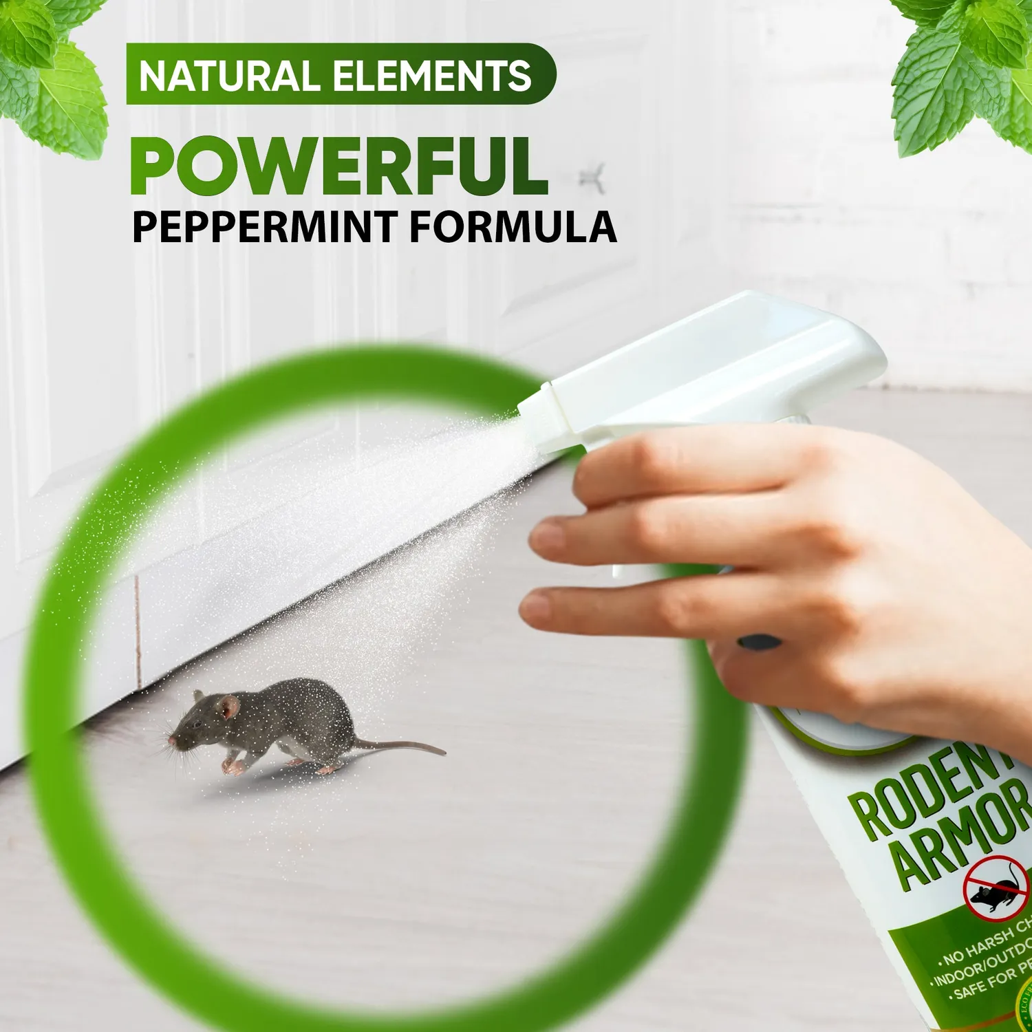 Natural Elements Rodent Armor spray topi alla menta naturale