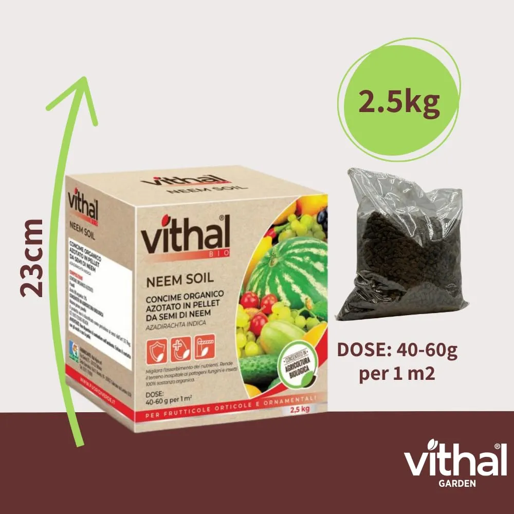 Vithal Biolid Neem Soil concime pellet 2,5 kg bio
