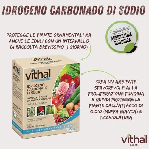 Vithal fungicida piante polvere 350 g bicarbonato
