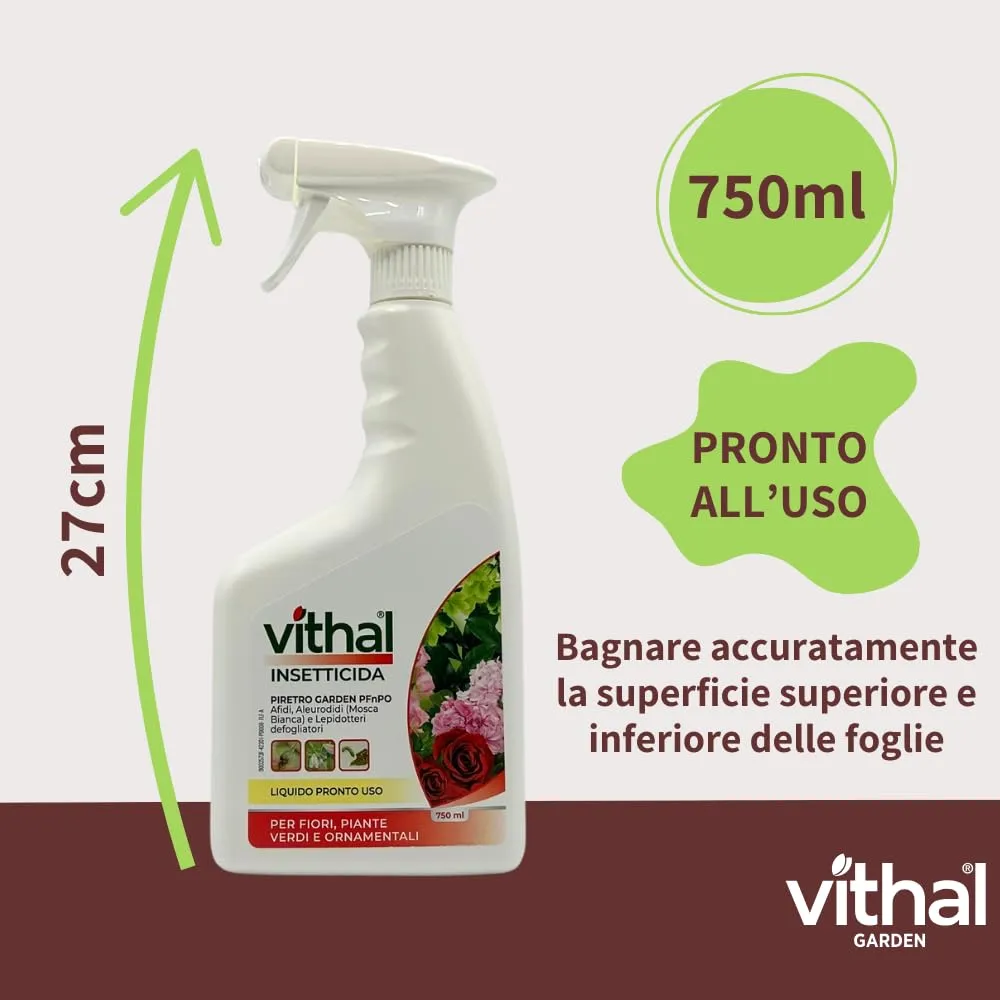 Vithal Pireto Garden AL insetticida spray piretro fiori