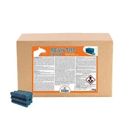 Pestnet Italia Deviltop Block esca 25 g brodifacoum