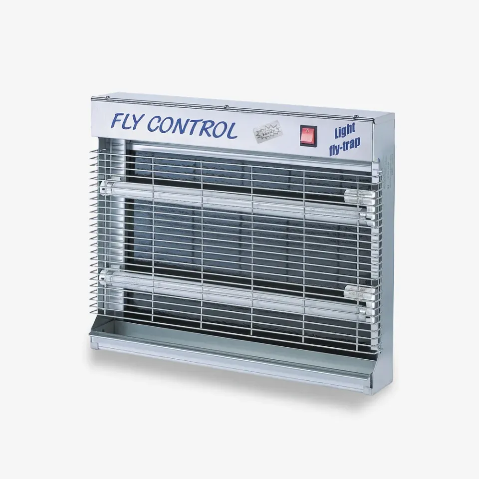 Cyperfum Fly Control 2x15 Inox lampada insetti IP65