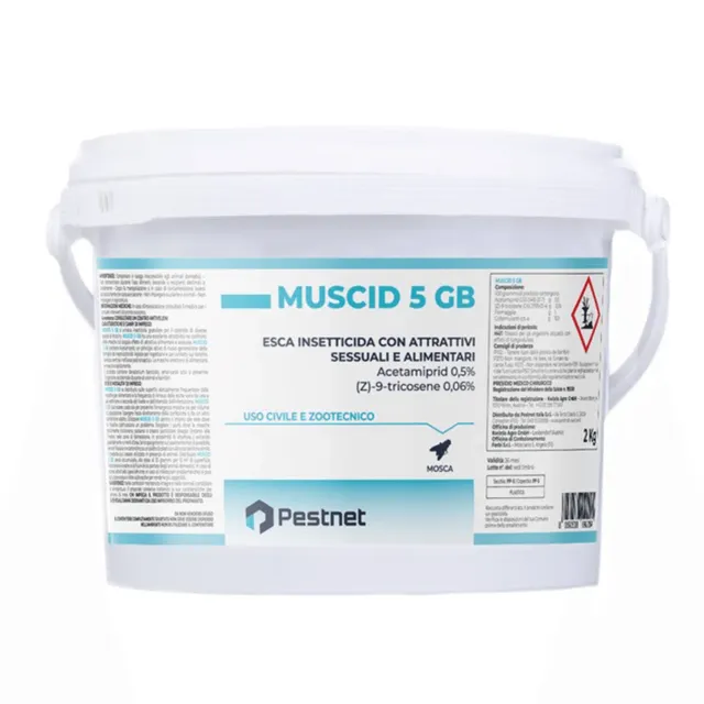 Muscid 5 GB esca granulare mosche acetamiprid