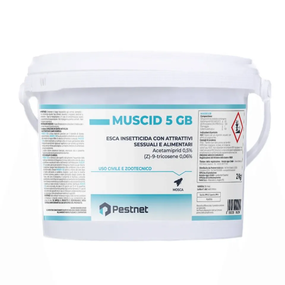 Muscid 5 GB esca granulare mosche acetamiprid
