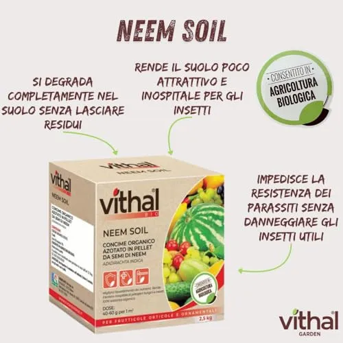 Vithal Biolid Neem Soil concime pellet 2,5 kg bio