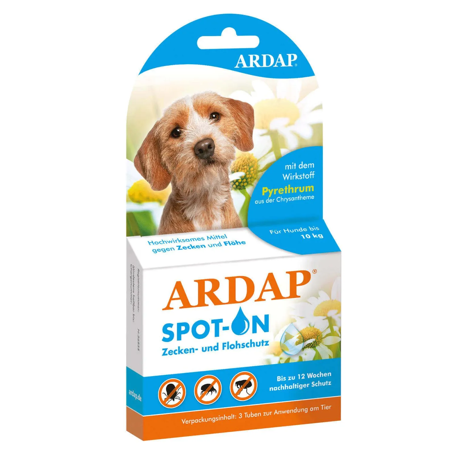 ARDAP Spot-On cani fino 10 kg 3 pipette piretro