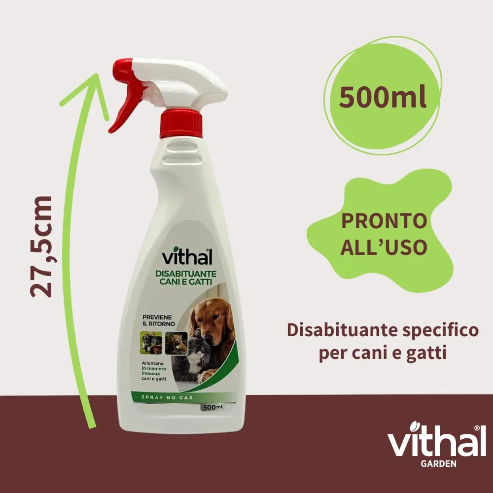 Vithal Repellente Cani e Gatti Spray 500ml Antiurina