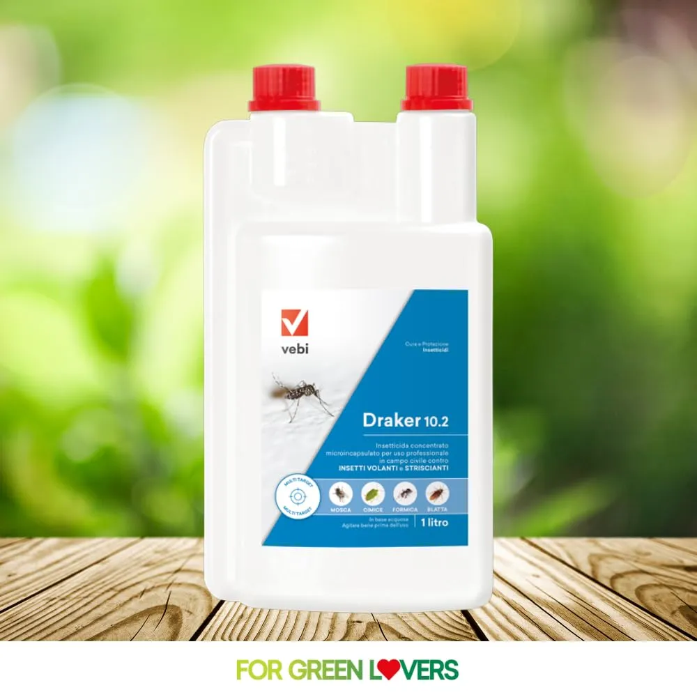 Vebi Draker 10.2 insetticida concentrato 1 litro zanzare blatte
