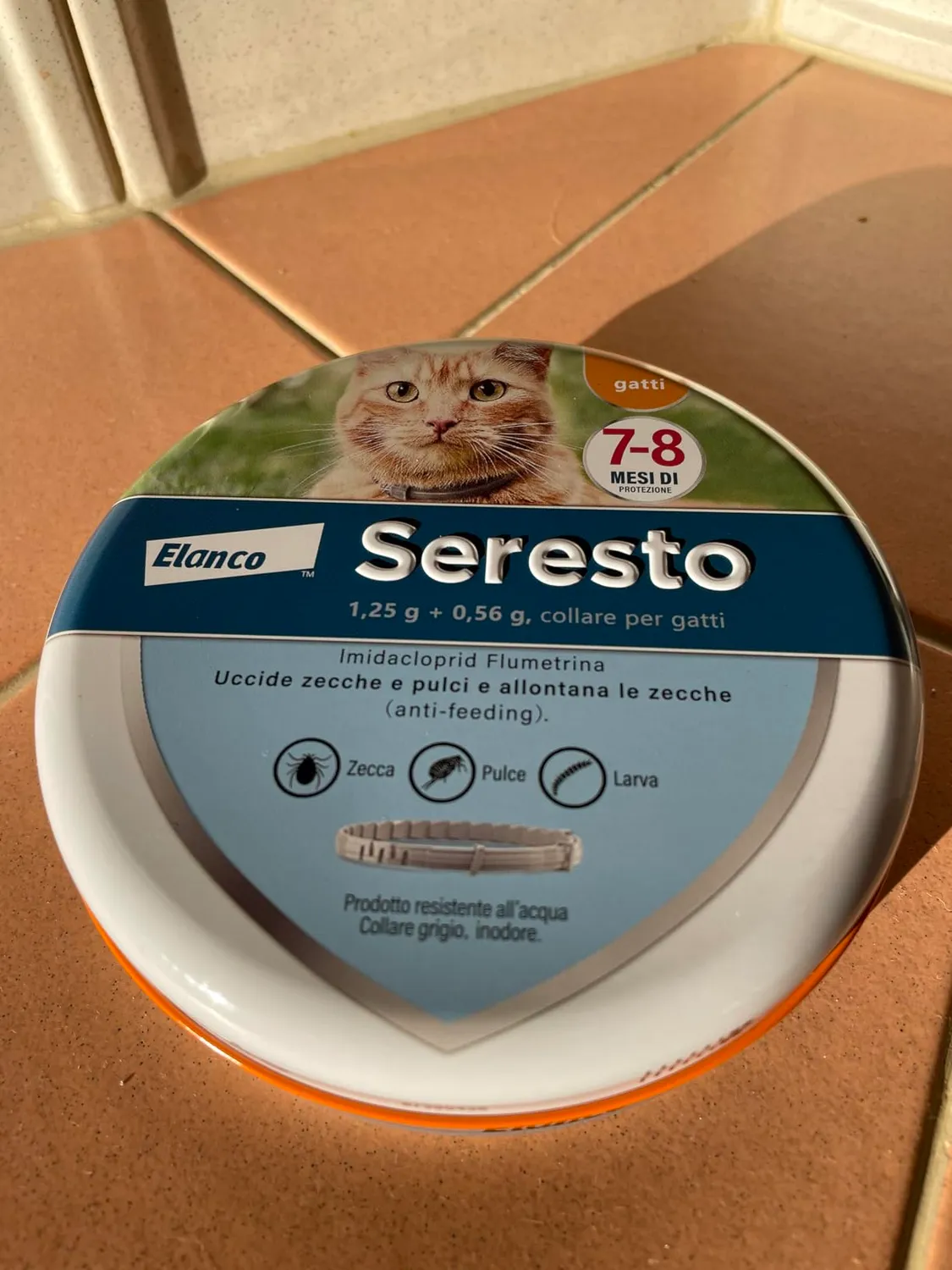 Elanco Seresto collare antiparassitario gatto 8 mesi grigio