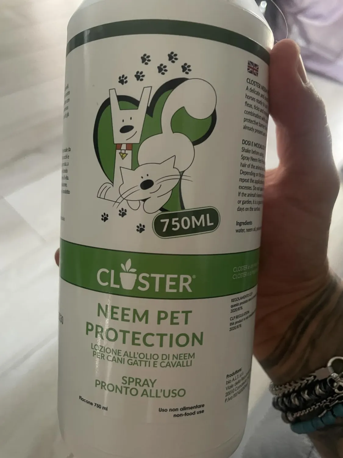 Closter Neem Pet Protection spray antiparassitario 500ml cani gatti