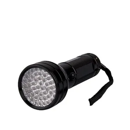 Pestnet Torcia UV 51 LED Alluminio Batterie AA