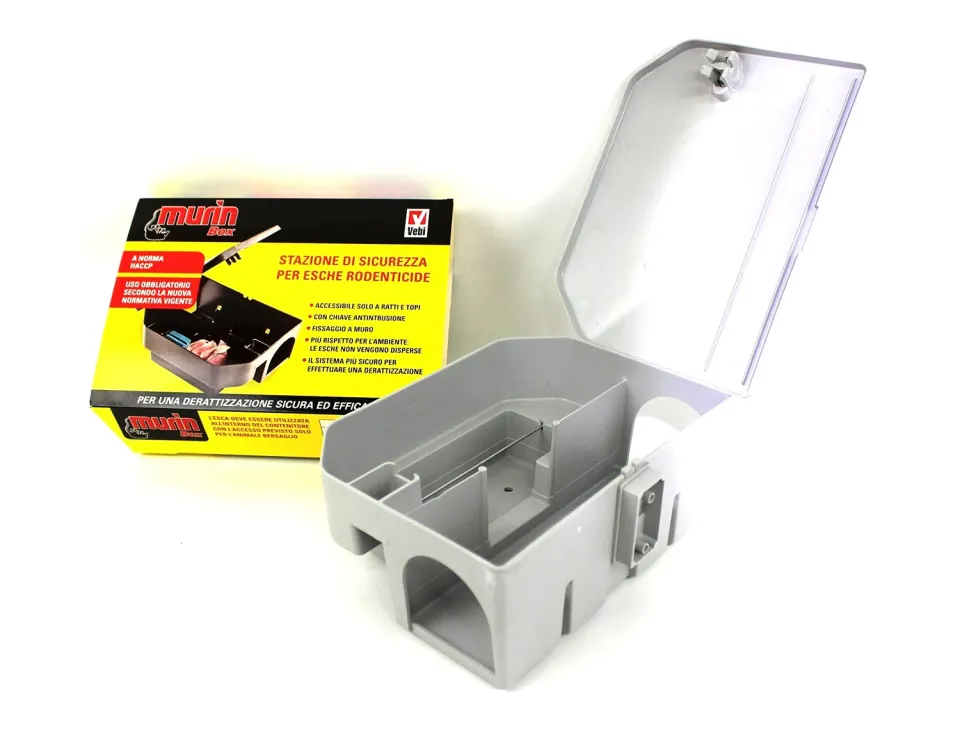 Vebi Mouse Ear Box stazione esche topicida con chiave
