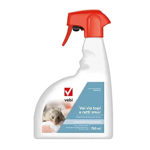 Vebi Vai Via Topi spray repellente ratti e topi