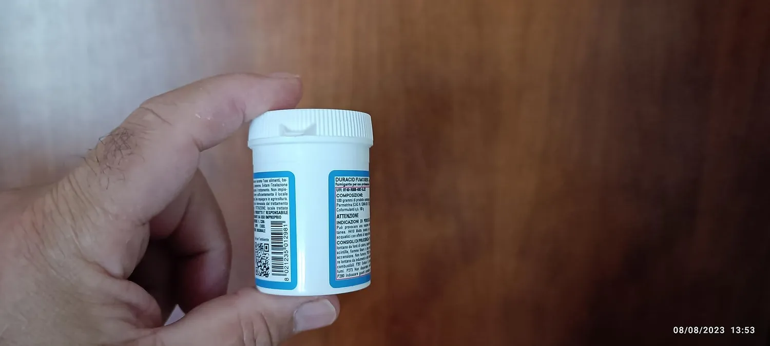 Vebi Duracid Fumogeno Insetticida 11 g Ampio Spettro
