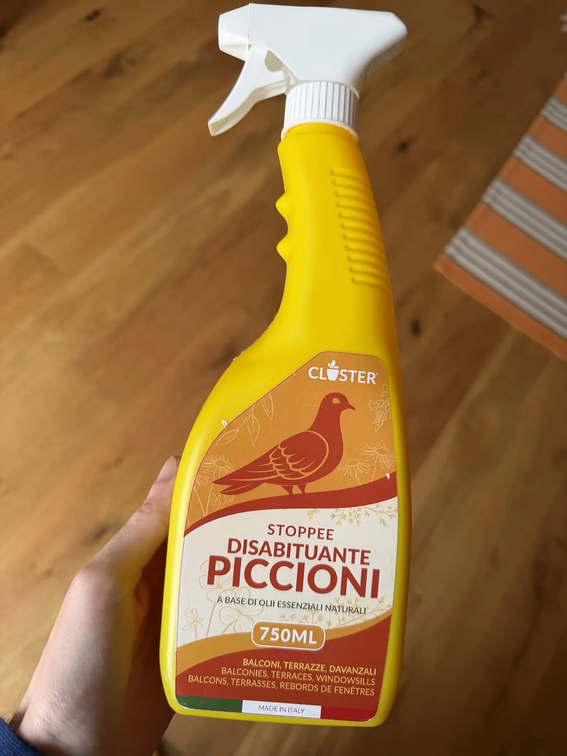 Closter spray scaccia piccioni repellente 750 ml naturale