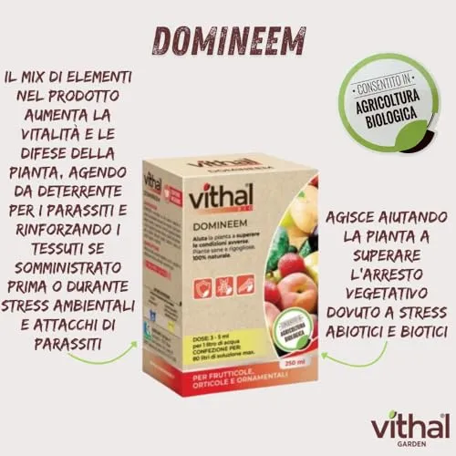 Vithal Garden Domineem concime organico azotato 250g biologico