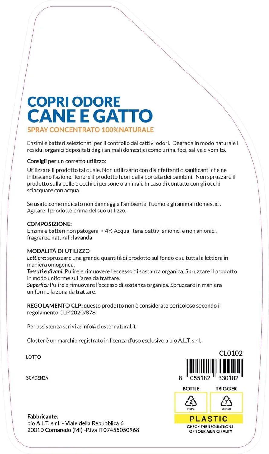 Closter Stoppee Detergente Enzimatico 750 ml Mela Verde