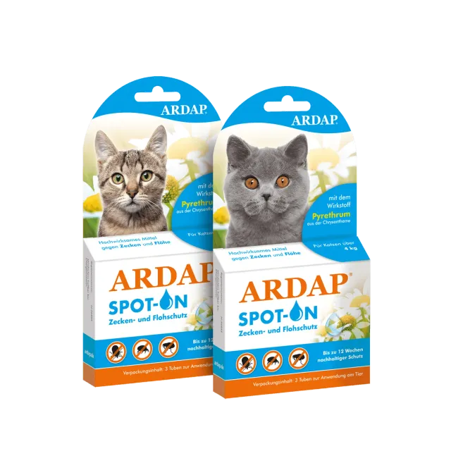 ARDAP Spot-On gatti fino 4kg antiparassitario 3 pipette