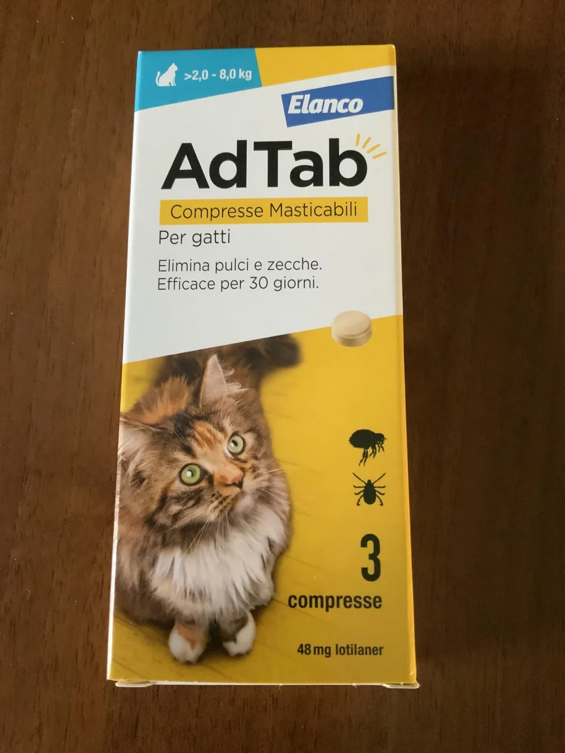 Elanco AdTab gatto 0,5-2 kg compresse masticabili 3 pz