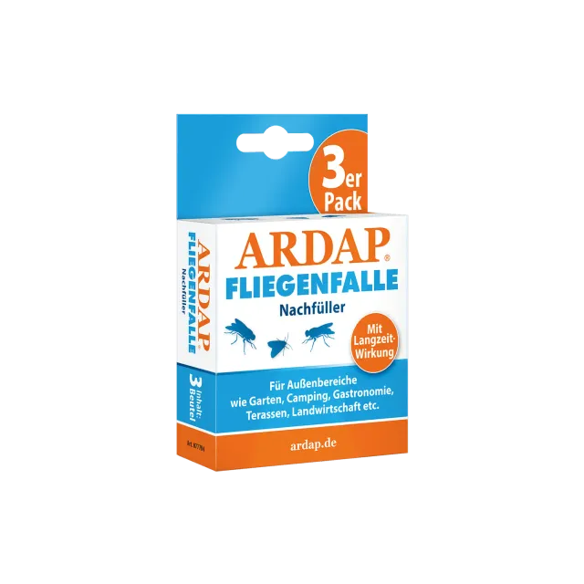 ARDAP Fliegenfalle ricarica trappola mosche 3 bustine