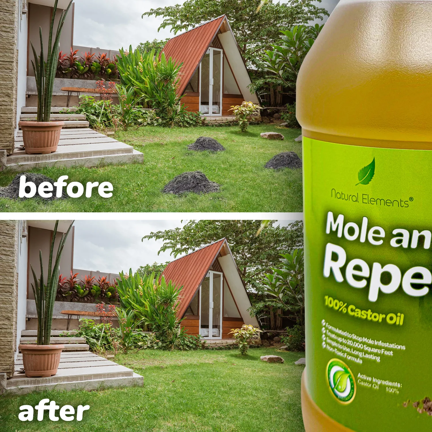 Natural Elements Repellente Talpe olio di ricino