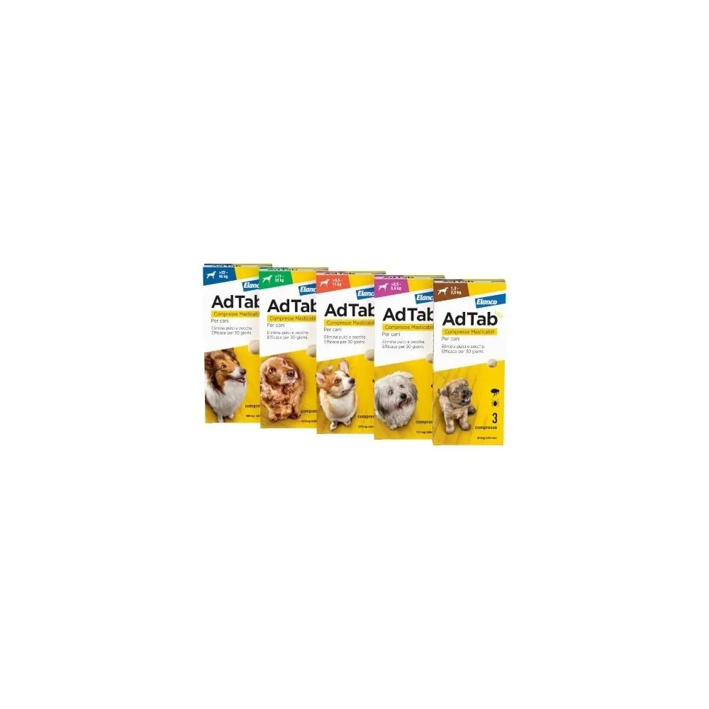 Elanco AdTab gatto 0,5-2 kg compresse masticabili 3 pz