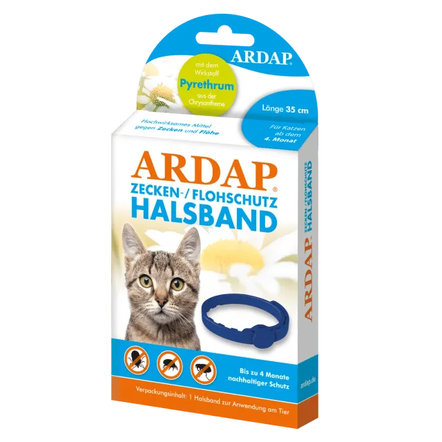 ARDAP collare antiparassitario gatto al piretro 4 mesi