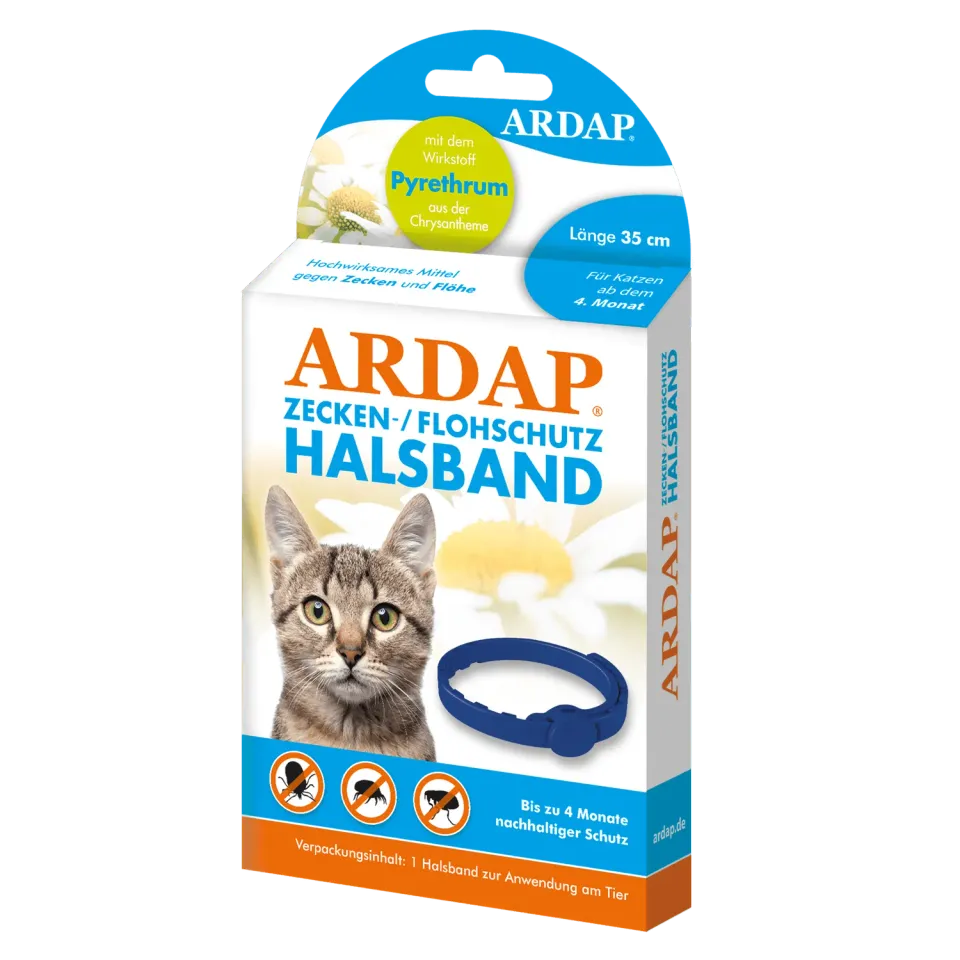 ARDAP collare antiparassitario gatto al piretro 4 mesi