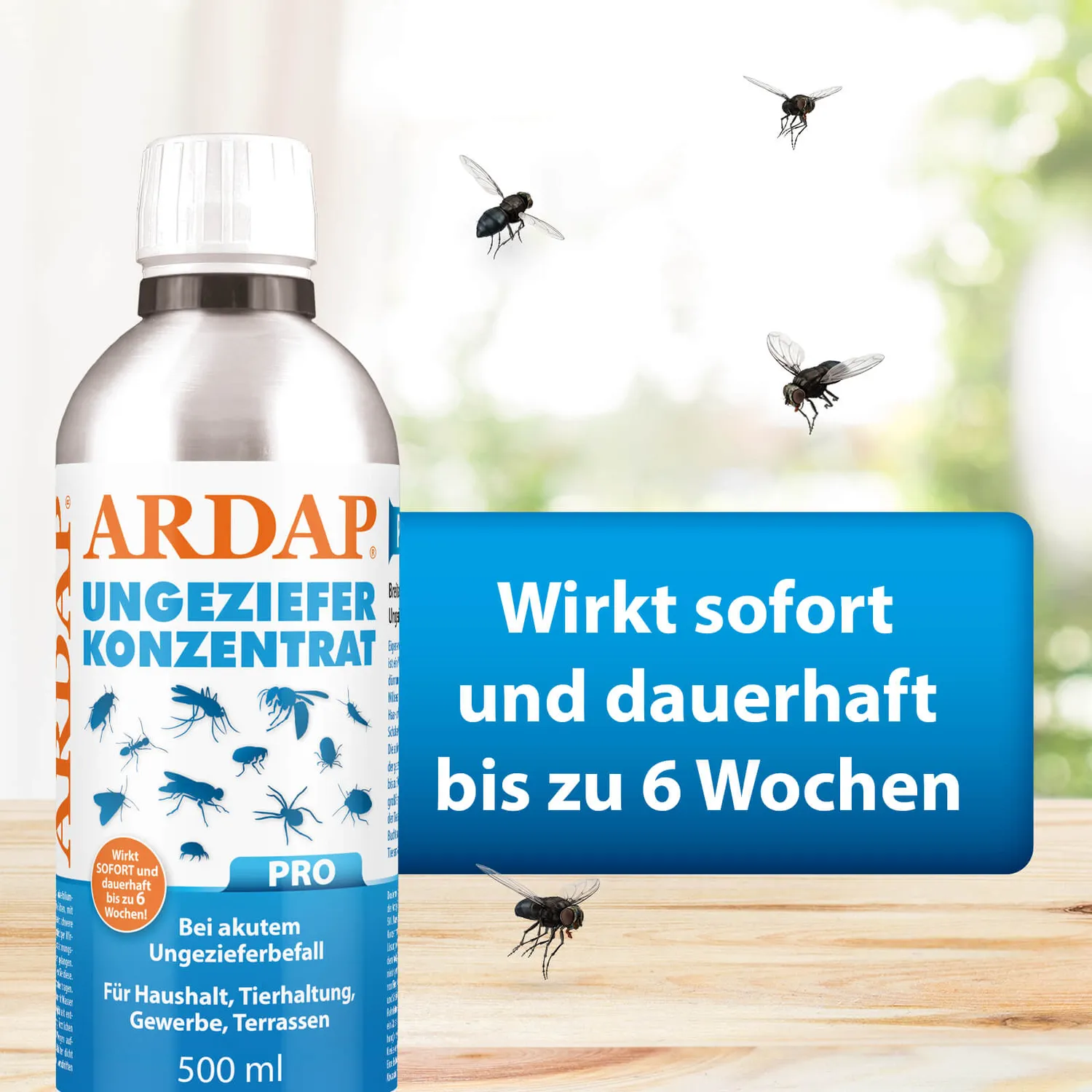 Ardap Pro insetticida concentrato kit con spruzzatore