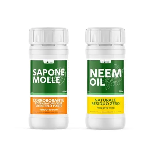 Closter Olio Neem Sapone Molle insetticida 2x250 ml puro