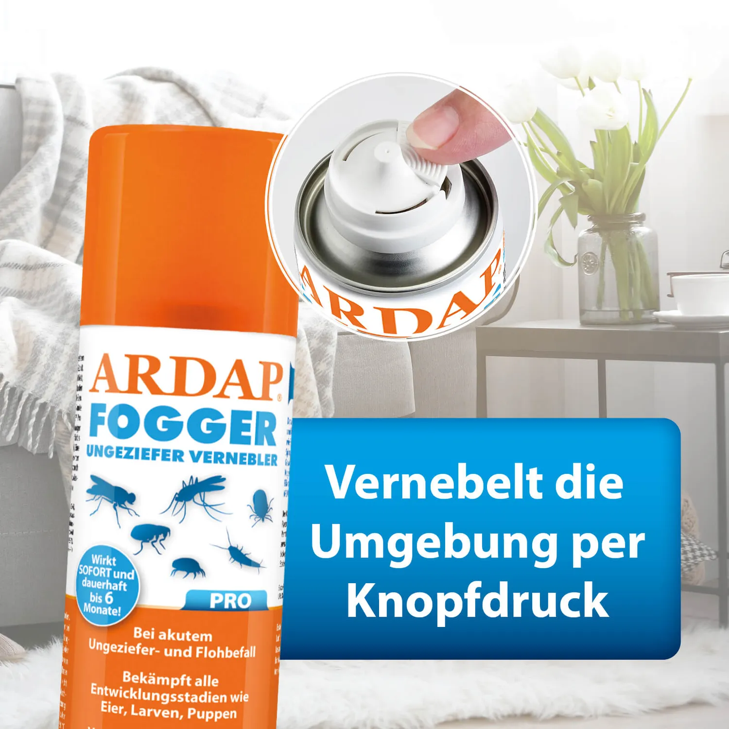 ARDAP Pro Fogger insetticida 2x100 ml 6 mesi