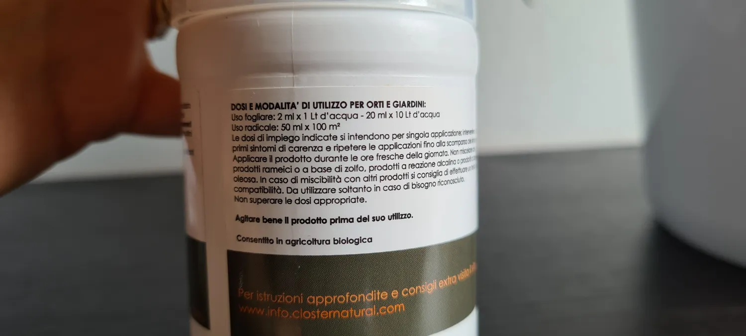 Closter Microelementi Concime Liquido 250 ml al Ferro